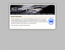 Tablet Screenshot of kfz-innung-ulm.de